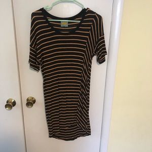 Long striped dress